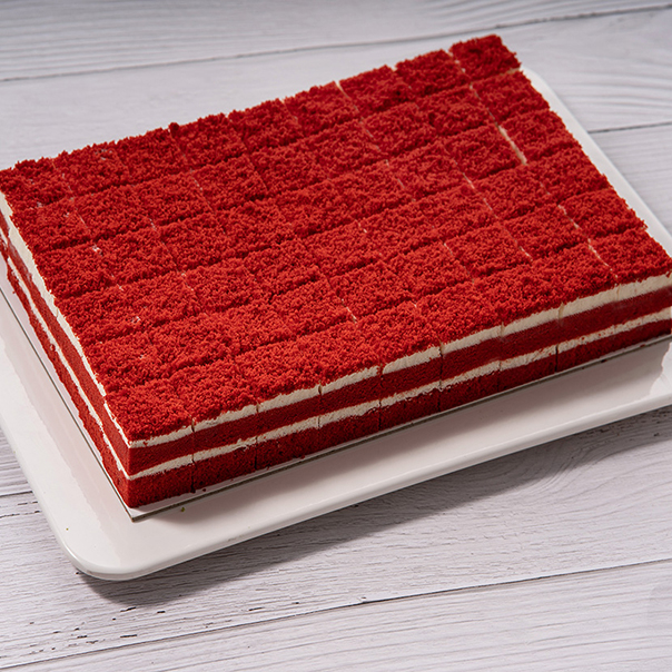 红丝绒慕斯小方蛋糕（800g/54块/盒*10盒/箱）