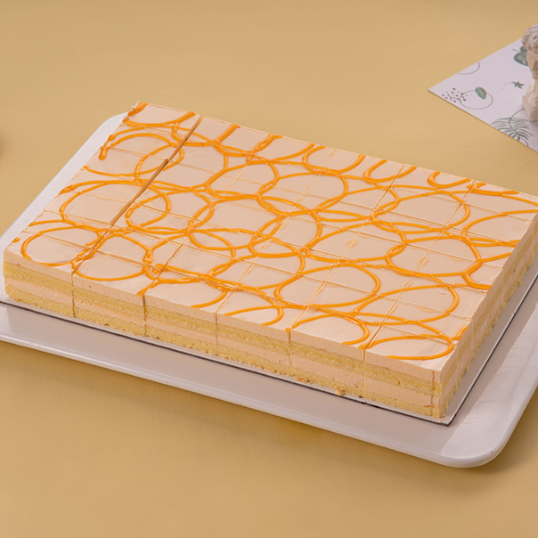 香橙慕斯长条蛋糕 （800g*42块/盒*10盒/箱）